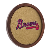 Atlanta Braves: "Faux" Barrel Framed Cork Board, AGS-MBATLB-632-02A
