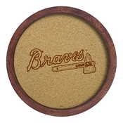 Atlanta Braves: "Faux" Barrel Framed Cork Board, AGS-MBATLB-632-02A