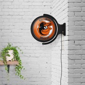 Baltimore Orioles: Original Round Rotating Lighted Wall Sign, MBBALT-115-01