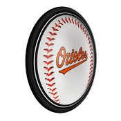 Baltimore Orioles: Baseball - Round Slimline Lighted Wall Sign, MBBALT-130-31