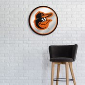 Baltimore Orioles: Modern Disc Mirrored Wall Sign, AGS-MBBALT-235-01A