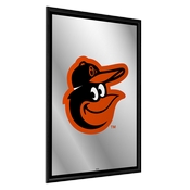 Baltimore Orioles: Vertical Framed Mirrored Wall Sign, AGS-MBBALT-275-01A