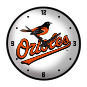 Baltimore Orioles: Alternate Logo - Modern Disc Wall Clock, MBBALT-510-04