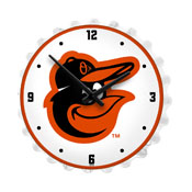 Baltimore Orioles: Bottle Cap Lighted Wall Clock, MBBALT-545-01