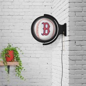 Boston Red Sox: Baseball - Original Round Rotating Lighted Wall Sign, MBBOST-115-31
