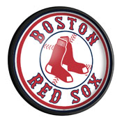 Boston Red Sox: Round Slimline Lighted Wall Sign, MBBOST-130-01