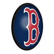 Boston Red Sox: Wordmark - Round Slimline Lighted Wall Sign, MBBOST-130-05