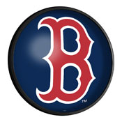 Boston Red Sox: Wordmark - Round Slimline Lighted Wall Sign, MBBOST-130-05