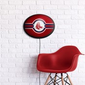 Boston Red Sox: Oval Slimline Lighted Wall Sign, FNB-MBBOST-140-01A