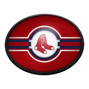 Boston Red Sox: Oval Slimline Lighted Wall Sign, FNB-MBBOST-140-01A