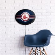 Boston Red Sox: Oval Slimline Lighted Wall Sign, FNB-MBBOST-140-01A