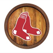 Boston Red Sox: "Faux" Barrel Top Sign, FNB-MBBOST-240-01