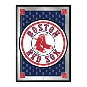 Boston Red Sox: Vertical Team Spirit - Framed Mirrored Wall Sign, MBBOST-275-02
