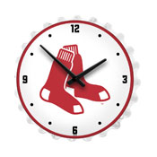 Boston Red Sox: Bottle Cap Lighted Wall Clock, MBBOST-545-01