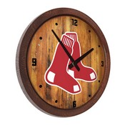 Boston Red Sox: "Faux" Barrel Top Clock, FNB-MBBOST-560-01