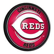 Cincinnati Reds: Round Slimline Lighted Wall Sign, MBCINC-130-01