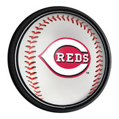 Cincinnati Reds: Baseball - Round Slimline Lighted Wall Sign, MBCINC-130-31