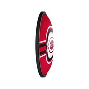 Cincinnati Reds: Oval Slimline Lighted Wall Sign, FNB-MBCINC-140-01A