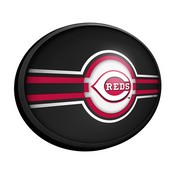 Cincinnati Reds: Oval Slimline Lighted Wall Sign, FNB-MBCINC-140-01A