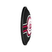 Cincinnati Reds: Oval Slimline Lighted Wall Sign, FNB-MBCINC-140-01A
