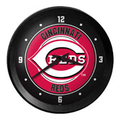 Cincinnati Reds: Ribbed Frame Wall Clock, MBCINC-530-01