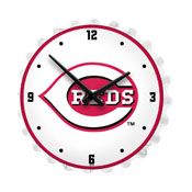 Cincinnati Reds: Logo - Bottle Cap Lighted Wall Clock, MBCINC-545-01