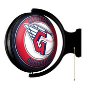 Cleveland Guardians: Original Round Rotating Lighted Wall Sign, MBCLVD-115-01