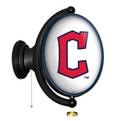 Cleveland Guardians: Original Oval Rotating Lighted Wall Sign