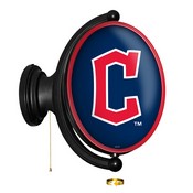 Cleveland Guardians: Original Oval Rotating Lighted Wall Sign, FNB-MBCLVD-125-01A