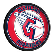 Cleveland Guardians: Round Slimline Lighted Wall Sign, MBCLVD-130-01