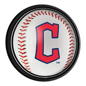 Cleveland Guardians: Baseball - Round Slimline Lighted Wall Sign, MBCLVD-130-31