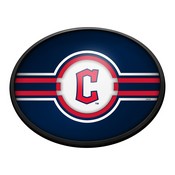 Cleveland Guardians: Oval Slimline Lighted Wall Sign, FNB-MBCLVD-140-01A