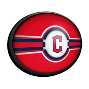 Cleveland Guardians: Oval Slimline Lighted Wall Sign, FNB-MBCLVD-140-01A