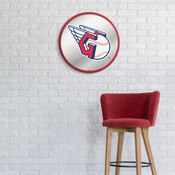 Cleveland Guardians: Modern Disc Mirrored Wall Sign, AGS-MBCLVD-235-01A