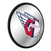 Cleveland Guardians: Modern Disc Mirrored Wall Sign, AGS-MBCLVD-235-01A