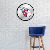 Cleveland Guardians: Modern Disc Mirrored Wall Sign, AGS-MBCLVD-235-01A