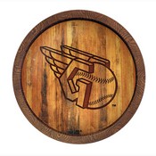 Cleveland Guardians: Branded "Faux" Barrel Top Sign, FNB-MBCLVD-240-02