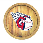 Cleveland Guardians: "Faux" Barrel Top Sign, FNB-MBCLVD-240-01