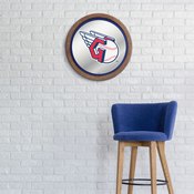 Cleveland Guardians: "Faux" Barrel Top Mirrored Wall Sign, AGS-MBCLVD-245-01A