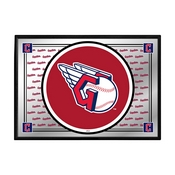 Cleveland Guardians: Team Spirit - Framed Mirrored Wall Sign, AGS-MBCLVD-265-02A