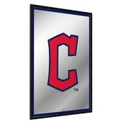 Cleveland Guardians: Vertical Framed Mirrored Wall Sign, AGS-MBCLVD-275-01A