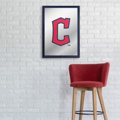 Cleveland Guardians: Vertical Framed Mirrored Wall Sign, AGS-MBCLVD-275-01A
