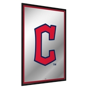 Cleveland Guardians: Vertical Framed Mirrored Wall Sign, AGS-MBCLVD-275-01A