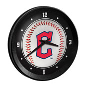 Cleveland Guardians: Baseball - Ribbed Frame Wall Clock, MBCLVD-530-31
