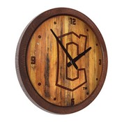 Cleveland Guardians: Logo - Branded "Faux" Barrel Top Clock, FNB-MBCLVD-560-05