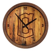 Cleveland Guardians: Logo - Branded "Faux" Barrel Top Clock, FNB-MBCLVD-560-05