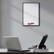 Cleveland Guardians: Framed Dry Erase Wall Sign, AGS-MBCLVD-613-02A