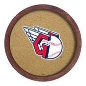 Cleveland Guardians: Logo - "Faux" Barrel Framed Cork Board, AGS-MBCLVD-632-01A