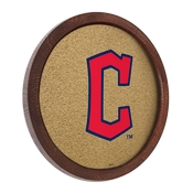 Cleveland Guardians: "Faux" Barrel Framed Cork Board, AGS-MBCLVD-632-02A