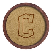 Cleveland Guardians: "Faux" Barrel Framed Cork Board, AGS-MBCLVD-632-02A
